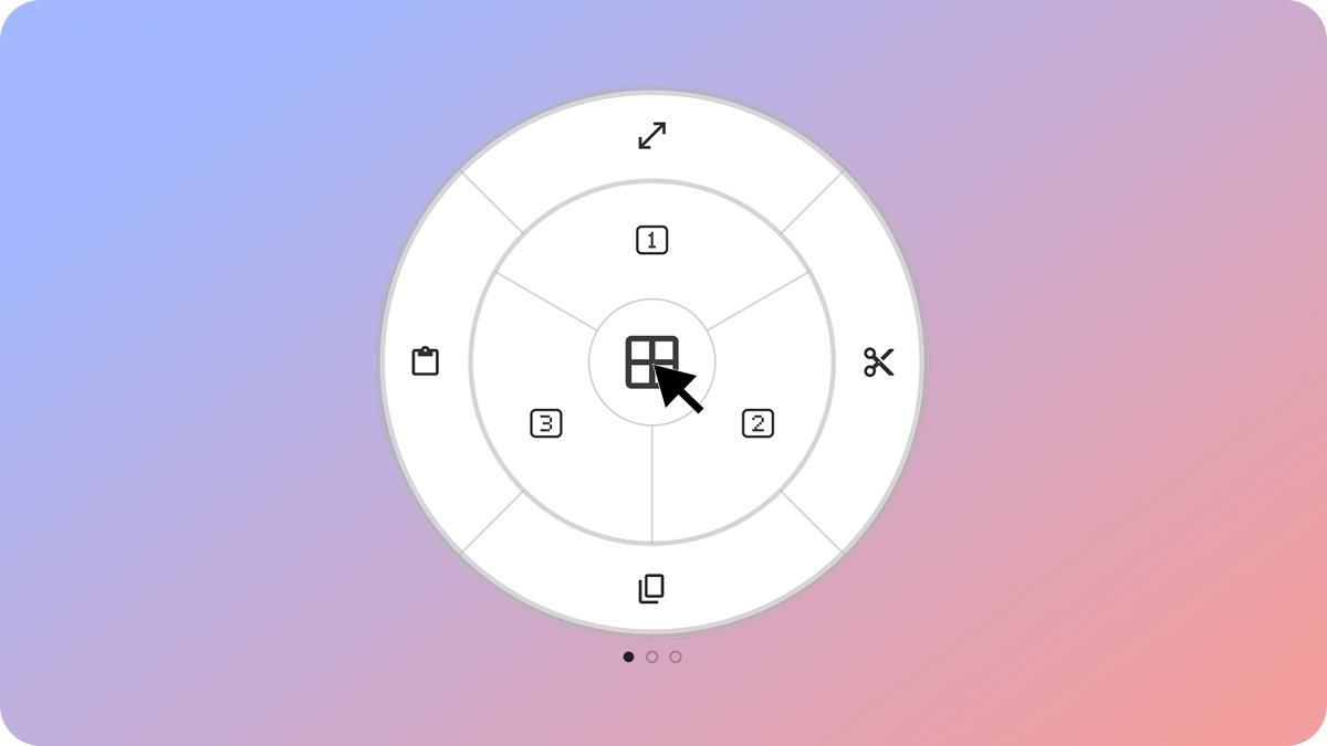 InterLayer controls shown at the cursor on a Mac