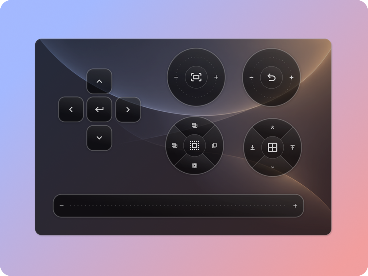 Controls for a creative app